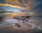 USA, New Jersey, Cape May National Seashore. Ocean shore at sunrise. Art Print